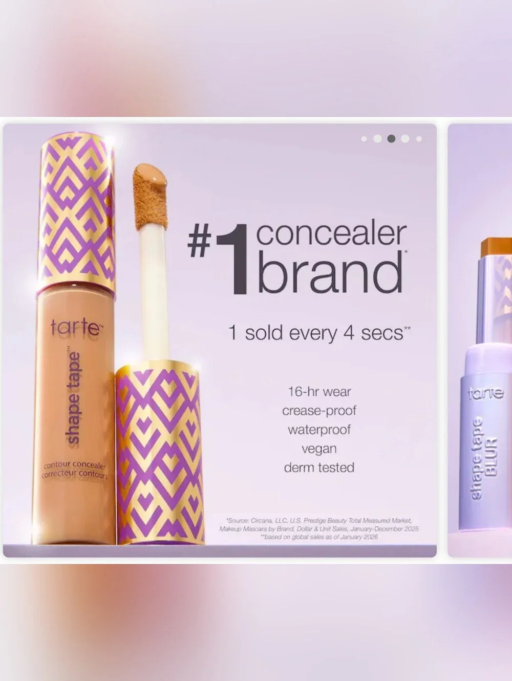 tarte concealer - tan deep sand with purple & gold accent 10 Ml